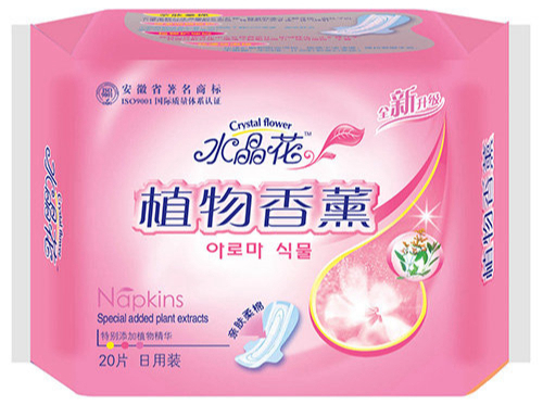 水晶花牌植物香薰系列亲肤柔棉20片日用装